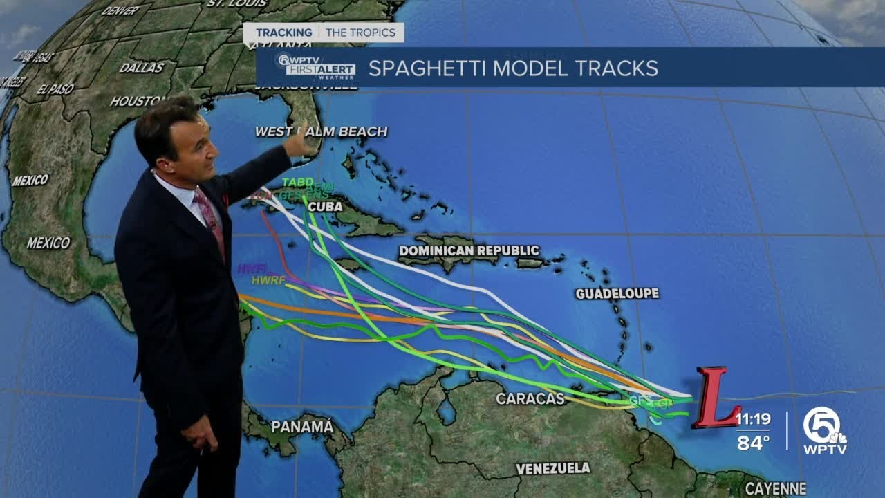 Tropical wave with high chance of development - YouTube