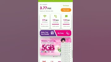 zong internet free 10GB