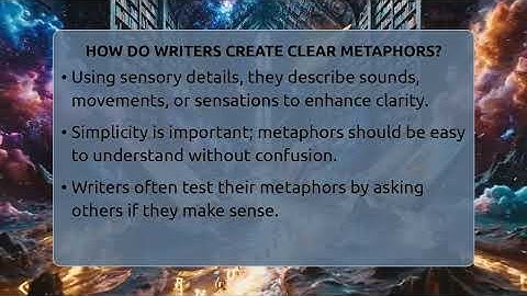 How Do Writers Create Clear Metaphors? - The Prose Path