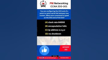 CCNA Exam Question with Answer #ccna #ccnp #network engineer #pmnetworking