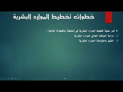 إدارة الموارد البشرية المحاضرة الثالثة