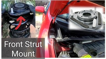 How to replace a bad Front Strut Mount of Toyota Matrix #diy #toyota