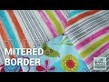 How to sew a mitered border