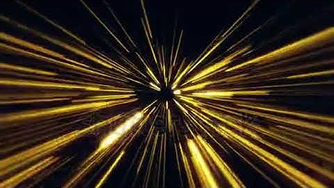 DAVE FX - Flight inside a Gold StarsField Tunnel at The Speed of Light Loopable