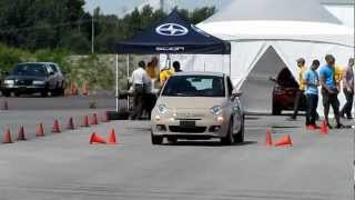 Acceralation, braking and turning radius test for the Fiat 500