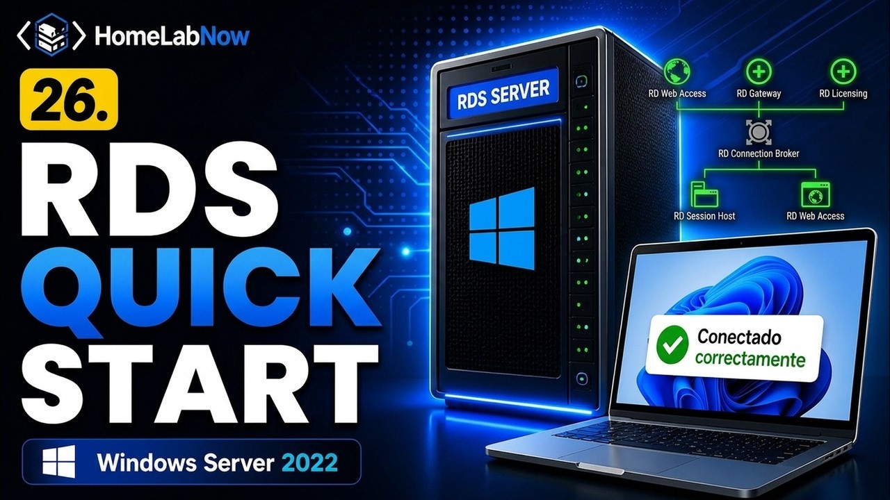 26. Configurando Remote Desktop Services: Quick Start - Instalación y configuración paso a paso