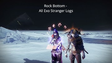 Deep Stone Crypt - Rock Bottom Triumph - All Exo Stranger log locations