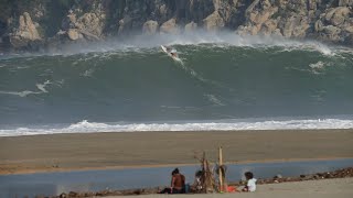 Big Puerto Escondido in September ’23  - Paul Wetterau surfing  Mexican Pipeline on Pearson Arrow