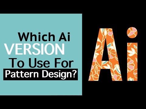 How to choose Adobe Illustrator version for vector repeat pattern design. Pattern Software TIPS