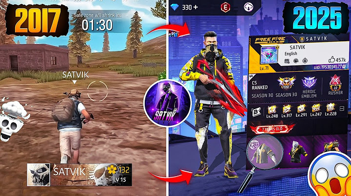 FREE FIRE PLAYERS 2017 VS 2025⚡| Searching 2017 Old Players Id in 2025 |  @satvik