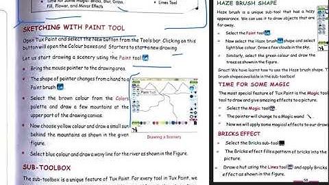 Computer class 2 chapter 7 MORE ON TUX PAINT PART 1 cyberapps