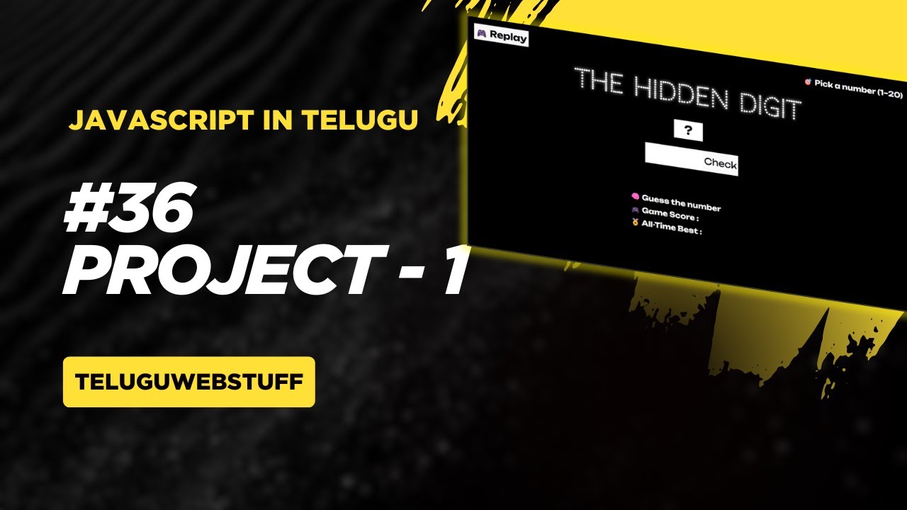 Part 3: Game Logic – The Hidden Digit (JavaScript Project) - YouTube