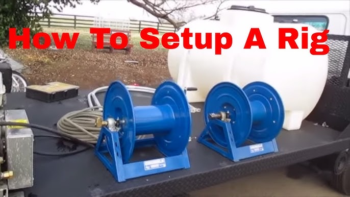 Pressure Washing reel set up inlet overview 