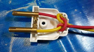 How to wire connect 2 pin plug | plug wire connection | proper wire joint to plug