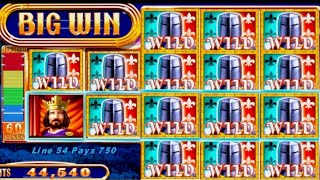 ★★JACKPOT HANDPAY★★$37 BETS★★ QUEEN'S KNIGHT HIGH LIMIT SLOT MACHINE BUENO DINERO MUSEUM SLOTS WMS