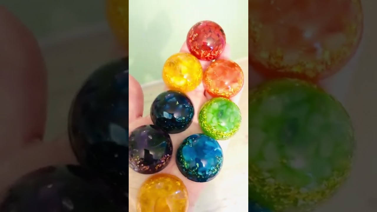 Orgone orgonite chakra healing, Chakrasteine, Chakra domes