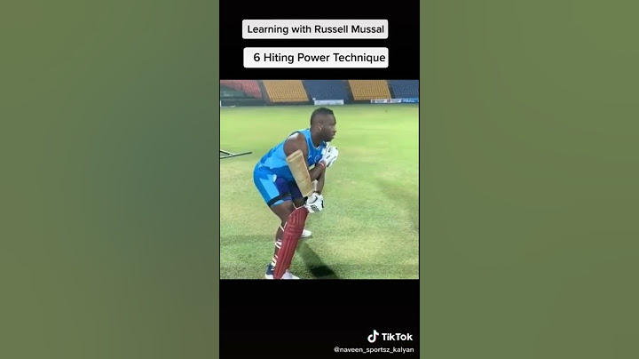 Power hitting techniques with russell