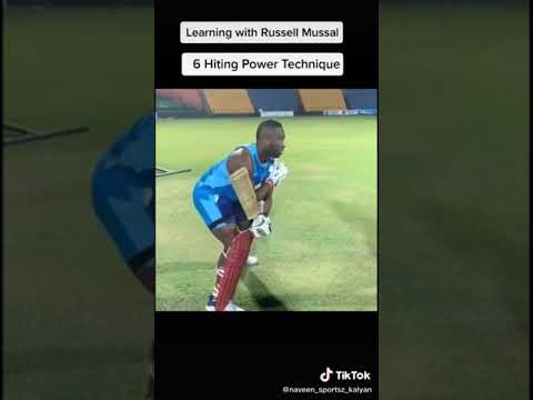 Power hitting techniques with russell