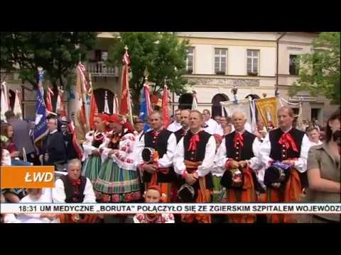 Pielgrzymka kopii obrazu Matki Boskiej Częstochowskiej po łowickiej diecezji. łódź mapa