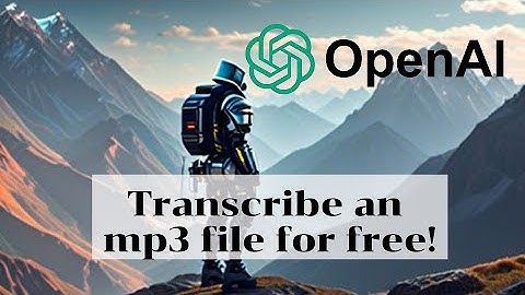 Transcribe mp3 file for free automatically!