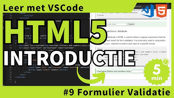 [Leer met VSCode] HTML Beginnerscursus #9 Formulier Validatie