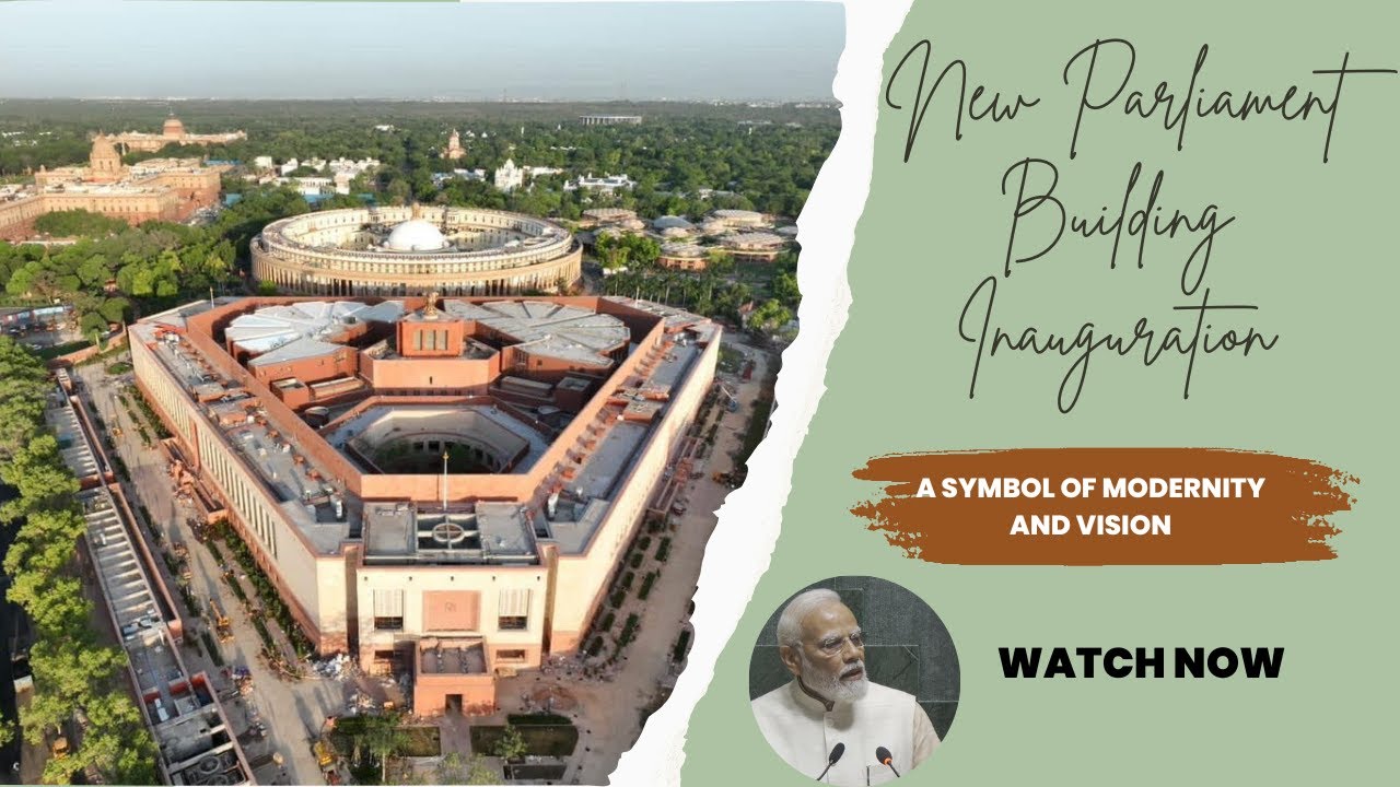 Building Inauguration New Parliament Building Inauguration Pm Narendra Modi - YouTube