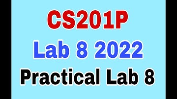 CS201P Lab 8 2022|Cs201 practical lab 8 2022|Cs201p lab 8 quiz 2022|cs201p quiz 8 2022|Cs201p quiz 8