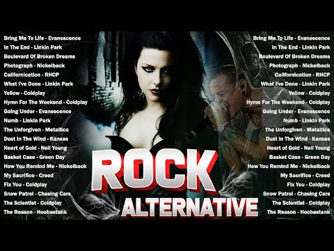Alternative Rock Of The 90s 2000s 🔥🔥 Linkin park, Coldplay, Creed, AudioSlave, Hinder, Evanescence