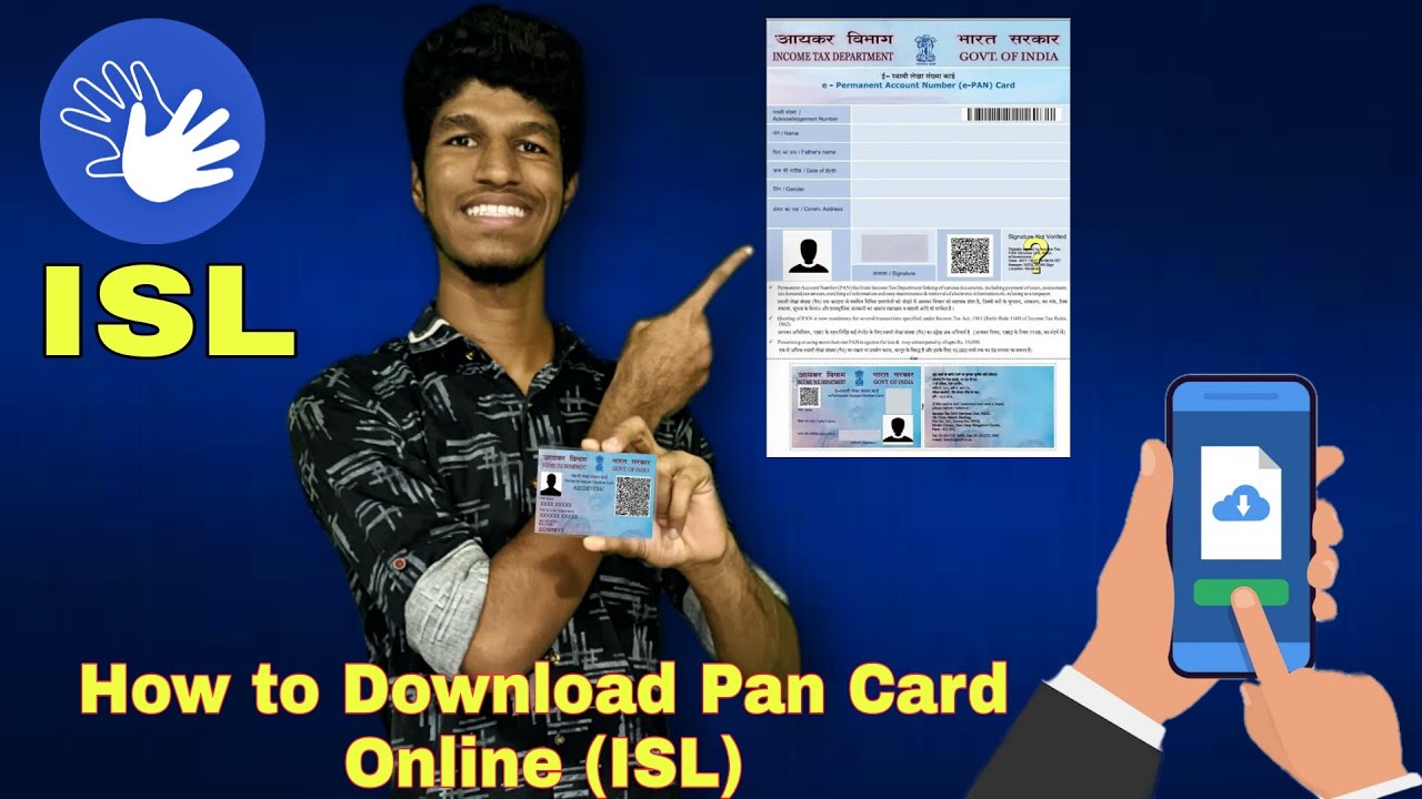 How to Download the Pan Card Online (ISL)