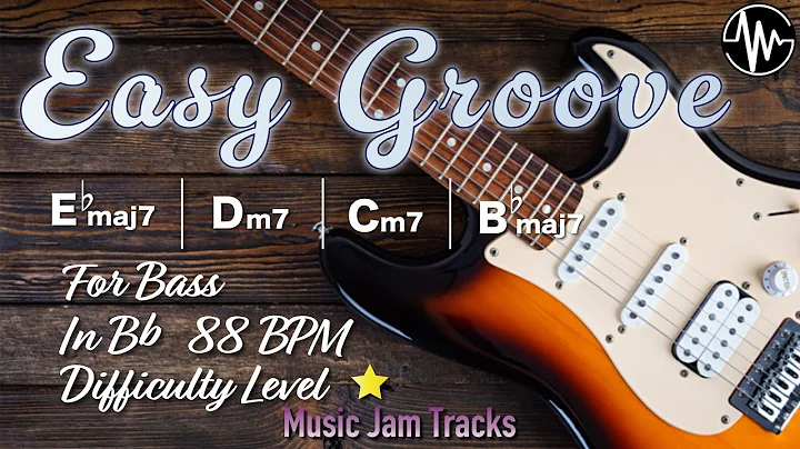 Easy Groove Jam for【Bass】Bb Major BPM88 | No Bass Backing Track