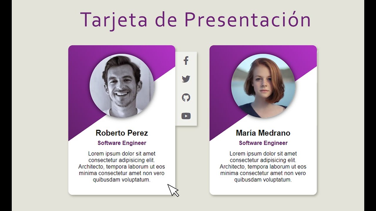Tarjeta de Presentación | HTML, CSS y Font Awesome - YouTube