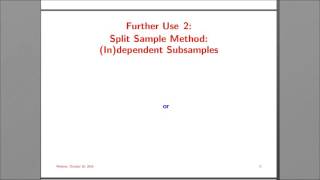 05 - Pseudo-likelihood and Split-sample Methods in Small and Very Large Studies.