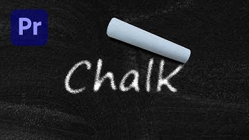 Chalk handwriting effect in premiere pro