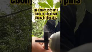 DIY luthier BRIDGE PIN DRILL HACK #luthier #yamahaLL16 #acousticguitar