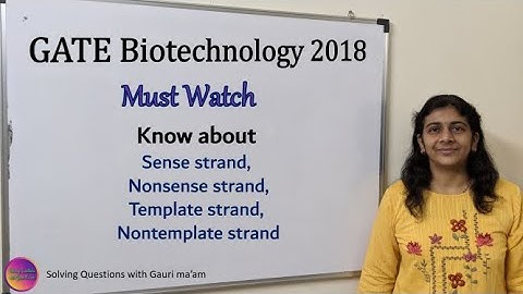 GATE Biotechnology 2018| Solved MCQ | Solving Questions with Gauri ma’am