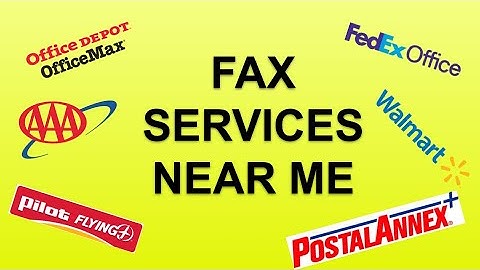 Fax Services Near Me - Where can I send a fax NOW!