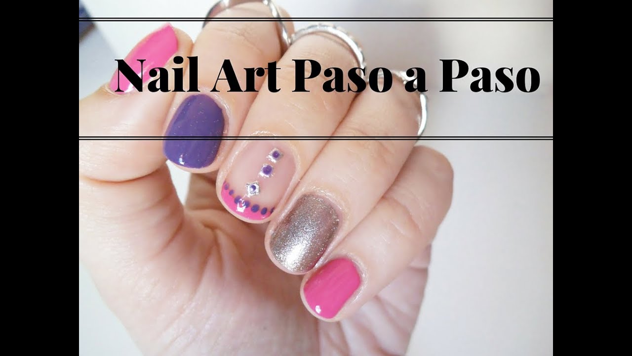 ♥ Nail Art paso a paso ♥ YouTube