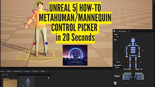 Control Picker for the Metahuman rig or Mannequin Rig| Control Rigs in 20 seconds.
