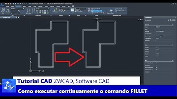 Tutorial CAD: Execute Várias Vezes o Comando FILLET Sem Sair do Comando no ZWCAD
