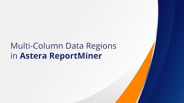 Multi-Column Data Regions | Astera ReportMiner