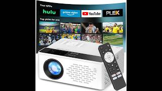TMY Native 1080P Smart projector with WiFi and Bluetooth, Compatible with Netflix/Prime Video