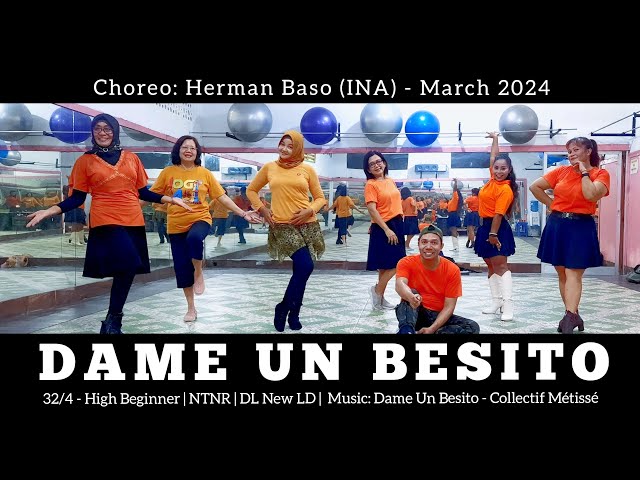 Dame Un Besito Line Dance | High Beginner | Herman Baso (INA) class=