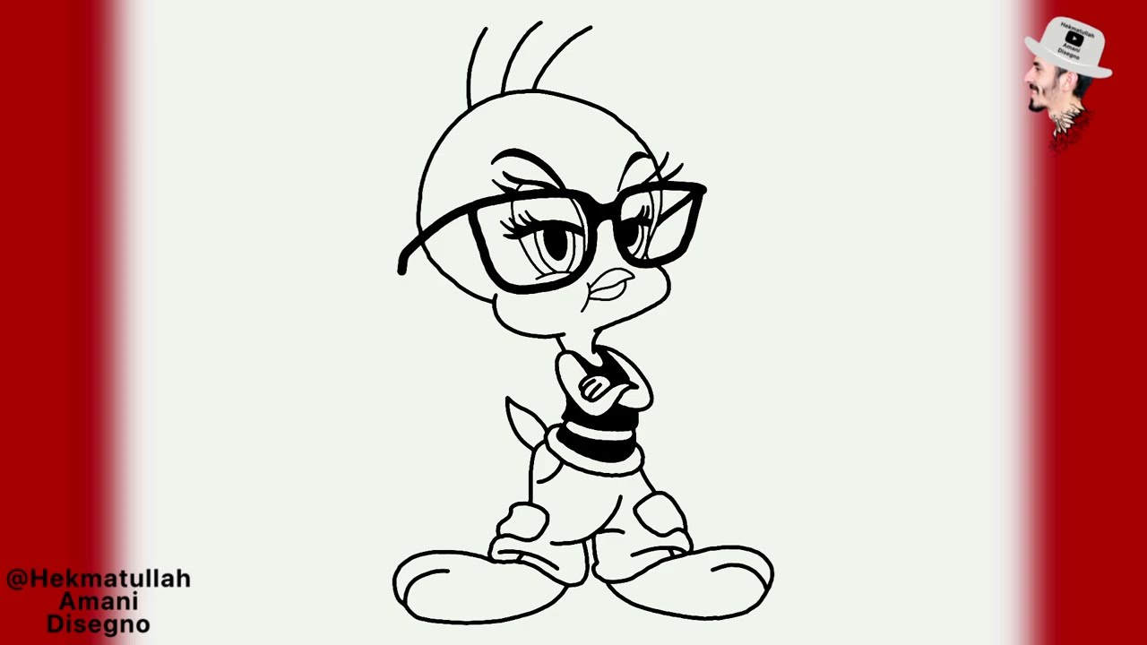 Как нарисовать Твити в стиле стритвеар: пошаговый урок рисования