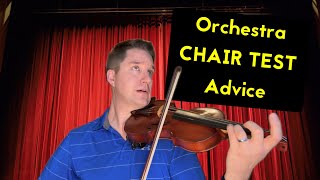 Orchestra Chair Test Advice and Tips