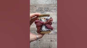 Slow stitch a fabric scraps snippet roll / hand sewing for mindful relaxation #stitching #stitching