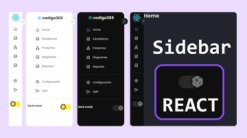 Sidebar en ⚛️REACT | Tema claro/oscuro + CODIGO FUENTE