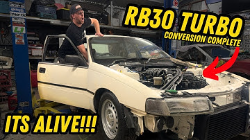 ITS ALIVE! RB30ET VN Commodore runs and "drives" with heaps of UPGRADES!