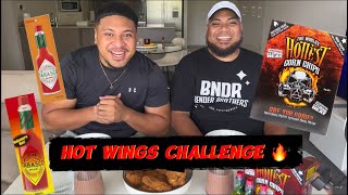 WE TRY THE HOTTEST WINGS & CHIPS 🔥🥵