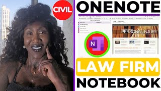 How to Make a OneNote Civil Law Firm Notebook Template screenshot 1