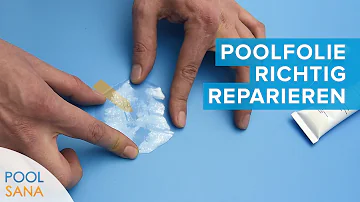 Kann man einen gefüllten Pool Flicken?